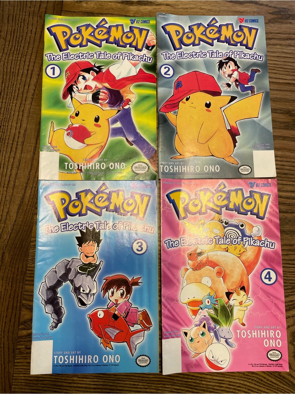 Pokémon The Electric Tale of Pikachu 1-4 Set Comic Books
